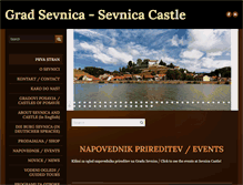 Tablet Screenshot of grad-sevnica.com